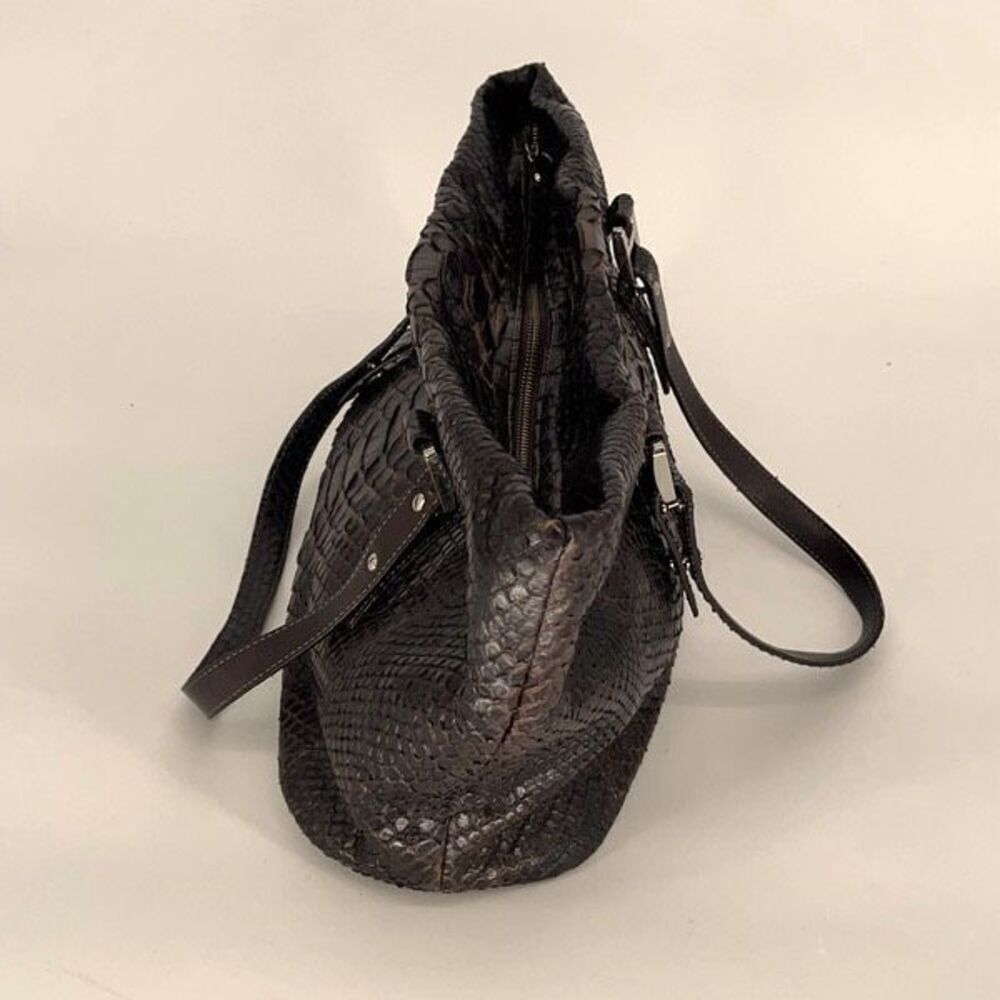 Alan Bilzerian Womans Embossed Real Python Leathe… - image 3